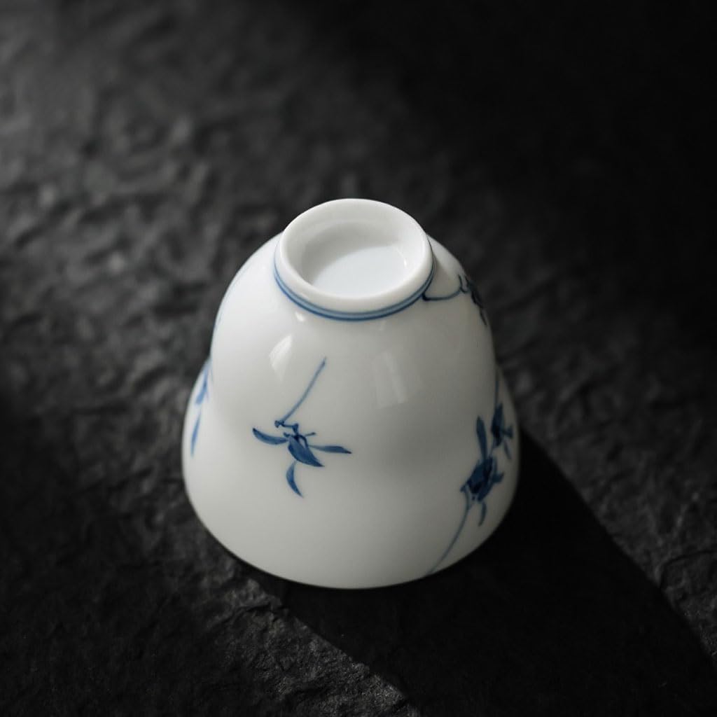 Filiżanka do herbaty zestaw do herbaty ręcznie malowana filiżanka do herbaty Phalaenopsis Mistrz kubek ceramiczny do domowego biura pojedynczy kubek do herbaty kung fu osobisty dyfuzor do