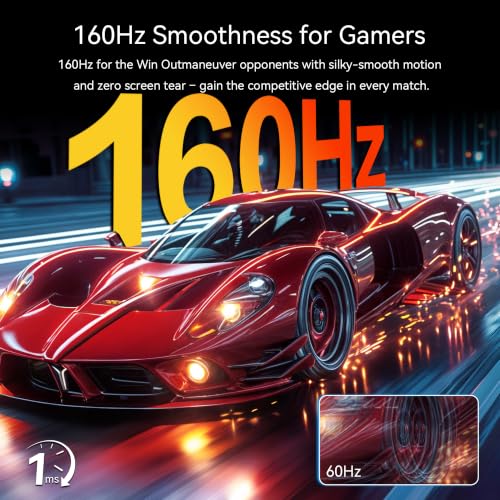 Image of 27 Inch 4K Monitor with Webcam - 160Hz UHD 3840x2160 IPS Vertical Gaming Monitor with Pop-Up 3MP Webcam, Speakers & Microphone, HDMI /DP /USB-C, VESA, for Gaming Design Home Office