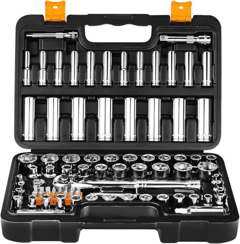 85 Pieces 3/8" &1/4" Drive Impact Socket Set