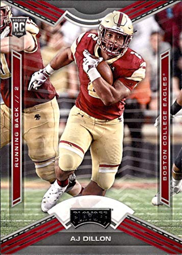 2020 Panini Chronicles Draft Picks Playoff Draft Picks #20 AJ Dillon RC Rookie Boston College Eagles Football Trading Card