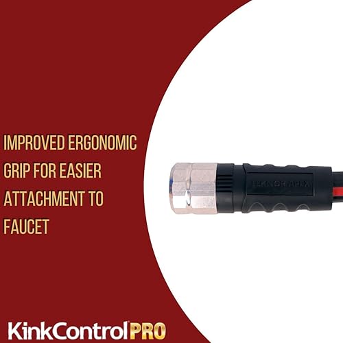 Kink Control Plus Water Hose 25ft - High Burst Strength and Superior Flexibility Garden Hoses, Outdoor Hose with Kink Resistance, Triple Frame Technology, Made in USA.(Pro,5/8" x 25')