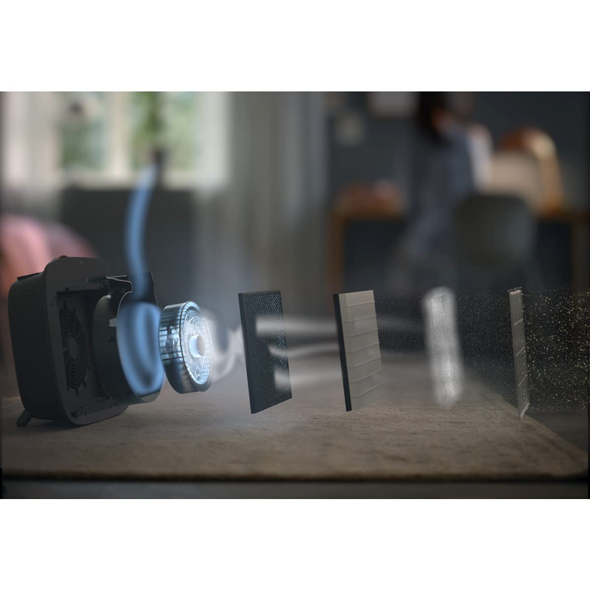 AEG AFWBTH3 BREATHE filtr (pasuje do oczyszczaczy powietrza AX51 i AX71, redukuje 94% pyłków, usuwa 99,9% bakterii, czyste powietrze, optymalna filtracja drobnych cząstek, długa żywotność, biały)