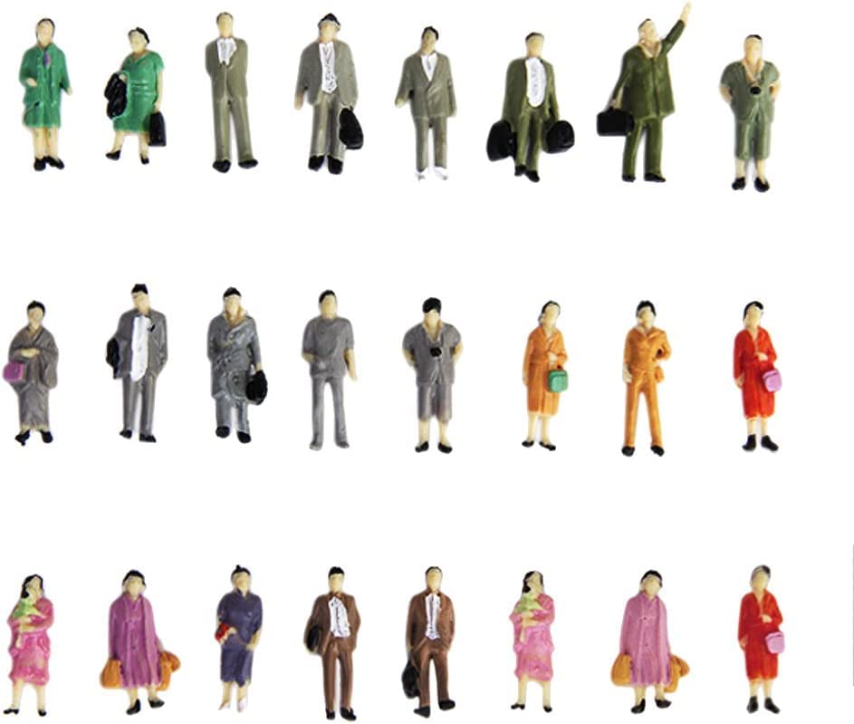 Amazon.co.jp: 24体セット 人形 人物 人々 人間 人間フィギュア 塗装人