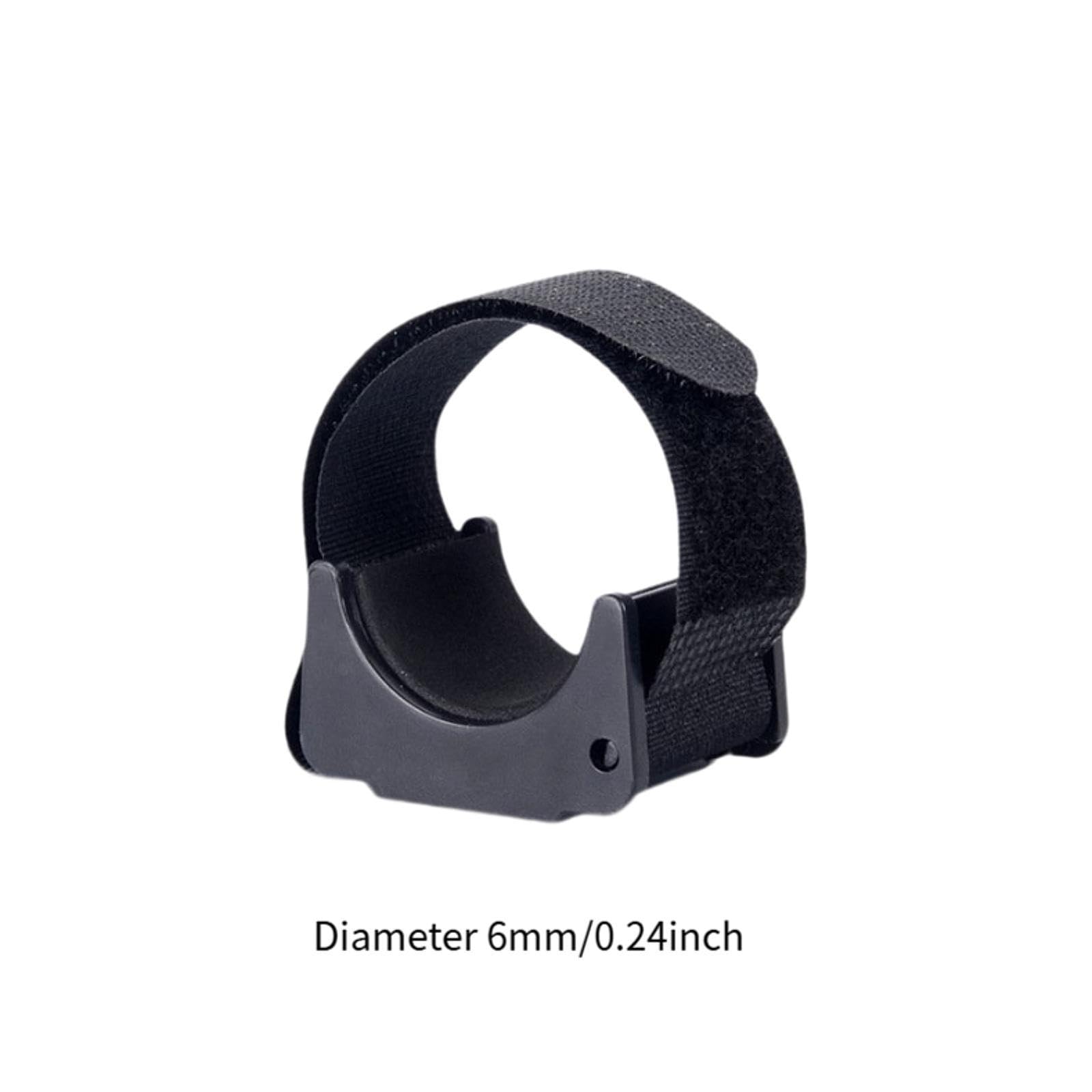 YIJU Flashlight Mounting Bracket Flashlight Mount Holder Clip Flashlight Light Lamp Holder Black Replace Torch Mounting Bracket, 2 Piece