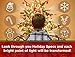 Holiday Specs 3D GLASSES- 24pk Holographic glasses, Look through Glasses at your Holiday Lights and see Snowmen, Snowflakes, Santa, Gingerbread Men, Candy Canes or Reindeer Appear before your Eyes!