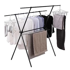 5人分が余裕で干せる大収納❣一度にたくさん干せて超便利♪❤多機能☆洗濯物干し 5人分が余裕で干せる大収納☆一度にたくさん干せて超