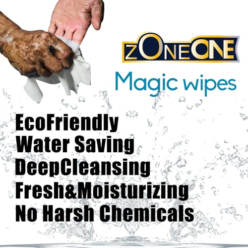 Image of ZONEONE Multi Purpose Heavy Duty Hand Wipes, 40Count, Industrial Strength Natural Citrus Power Cleaner