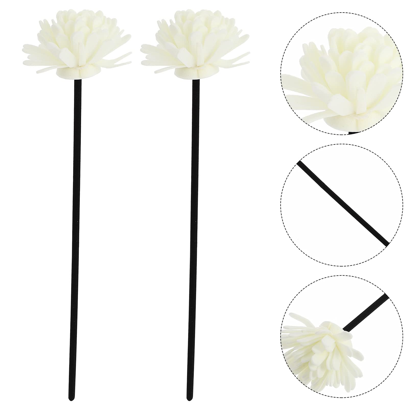 RORPOIR 8pcs Diffuser Flower Sticks for Essential Oils Rattan Sticks Home Decor Fragrance Enhancement for Living Room Bedroom Kitchen Bathroom