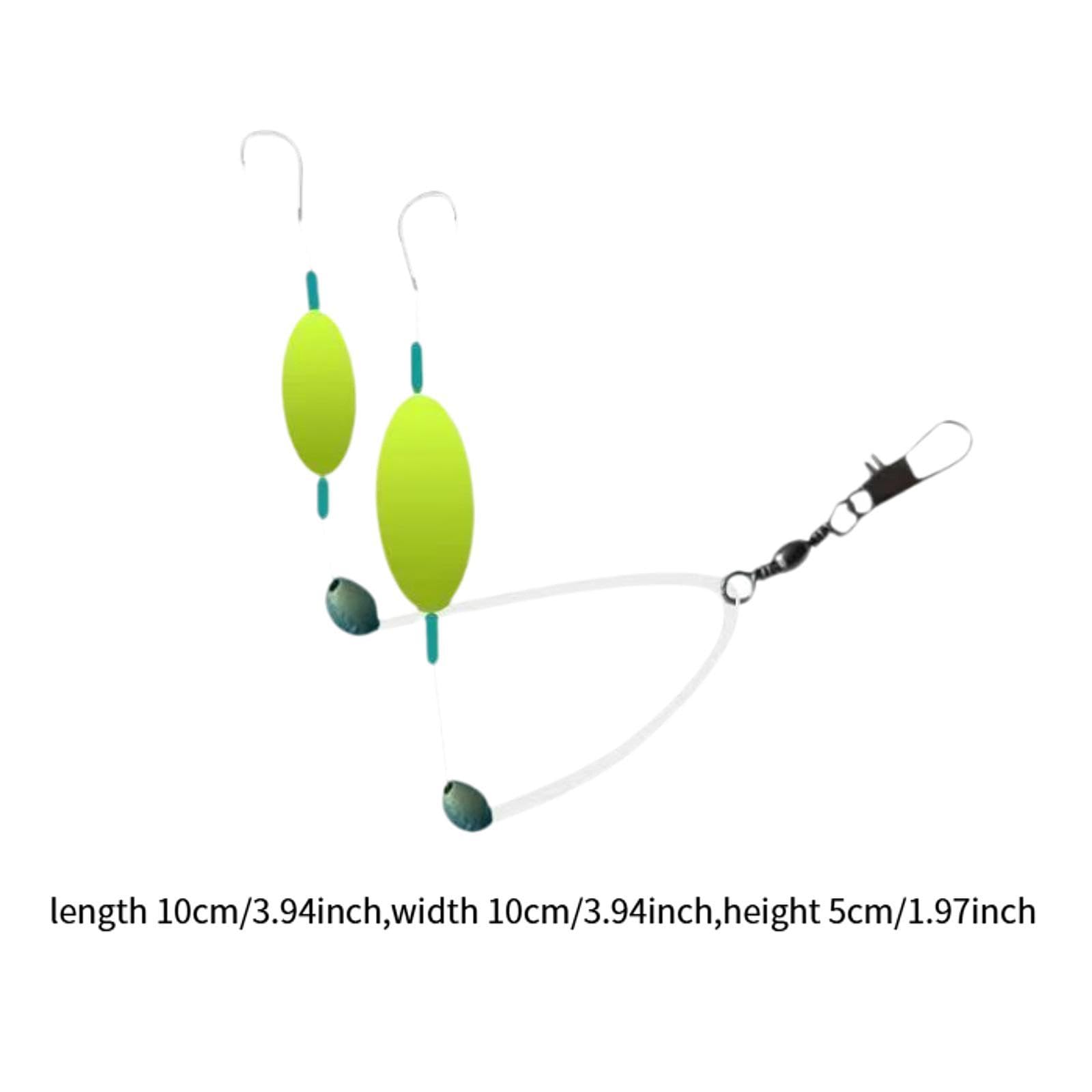 QSTDGVPW 2Pcs Pompano Rigs for Surf ing Saltwater Gear Tackle Easy to Use for 3.5-9 kg Accessories Double Circle Hook