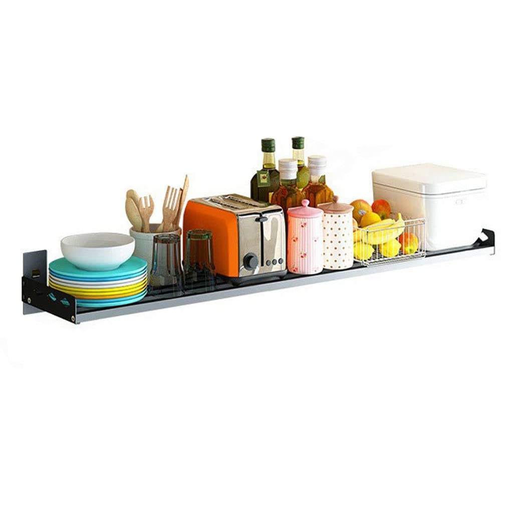 YUANCHUTOP Wall Mounted Microwave Shelf - Space Saving Kitchen Storage Rack for Plates, Juicer, Kettle & More - Sturdy Microwave Stand for Efficient nization & Easy Access in Small Spaces