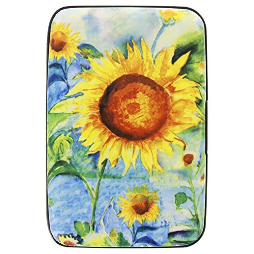 Women's Sunflower Print - Identity Protecting RFID Wallet
