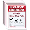 SmartSign (5-Pack) 5 x 4 inch ‘In Case ...