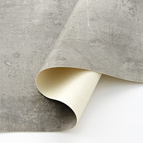 Zinc - Alfombra Vinilo Grande de Color Gris de 90 x 120| Alfombra Antideslizante y de Fácil Mantenimiento Idónea para Cocina, Salón o Entornos Exteriores Simulando Hormigón Cover