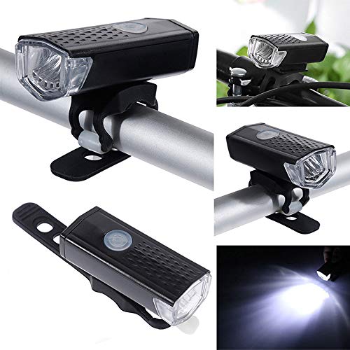 Andoer Farol de bicicleta USB recarregável 300 lúmen LED com 3 modos Mountain bike ciclismo de alto