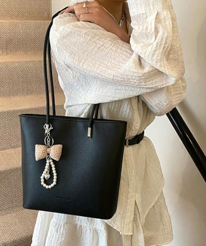 Epsion Pu Leather Shoulder Tote Bag for Women Casual Handbag with Zipper Work Shopper Travel Purse 20252