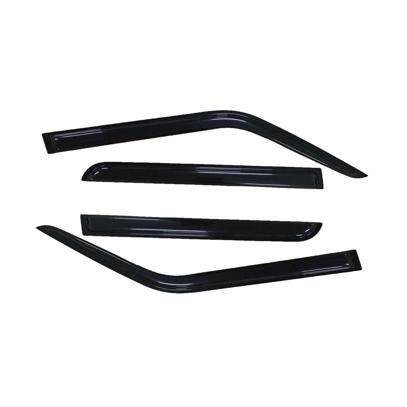 4-Piece Dark Smoke Wind Deflector Visors For 2007-2016 Jeep Patriot - Rain Guard Set