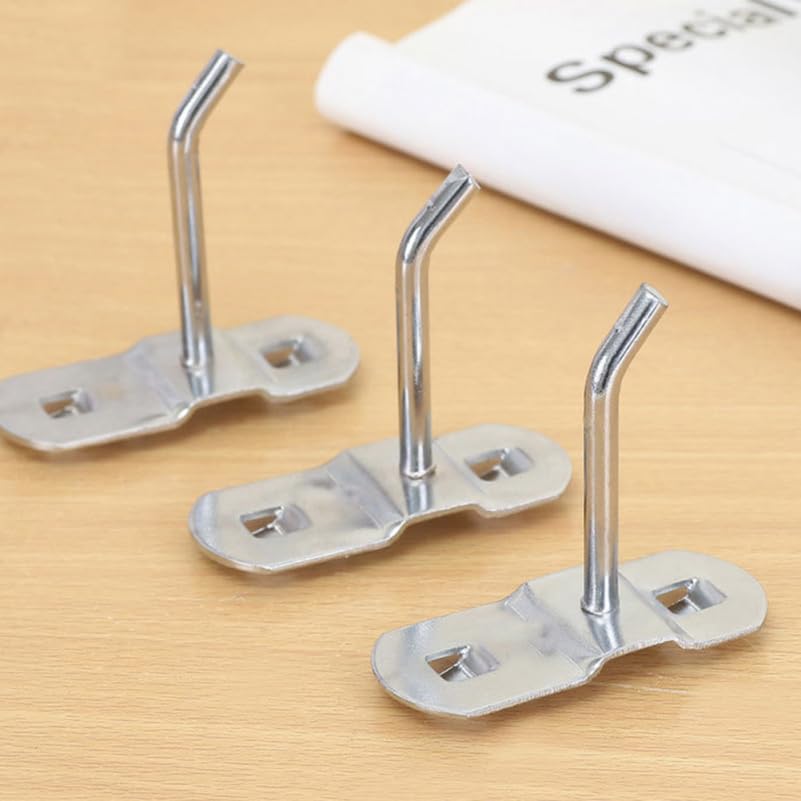 DOITOOL Wall Mounted Hook Heavy Duty Metal Single Hooks, 10Pcs Home Storage Organizer Hanger Stainless Steel Garage Hanging Tool for Garage Shop Retail Office Kitchen Store Display