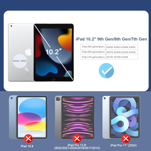 SIBEITU 2 Pack Screen Protector for iPad 9th Generation 2021, iPad 10.2 Inch HD Clear 9H Hardness Tempered Glass Film Compatible with iPad 8th 7th Generation 2020/2019, Scratch Resistent by SIBEITU - Image 3