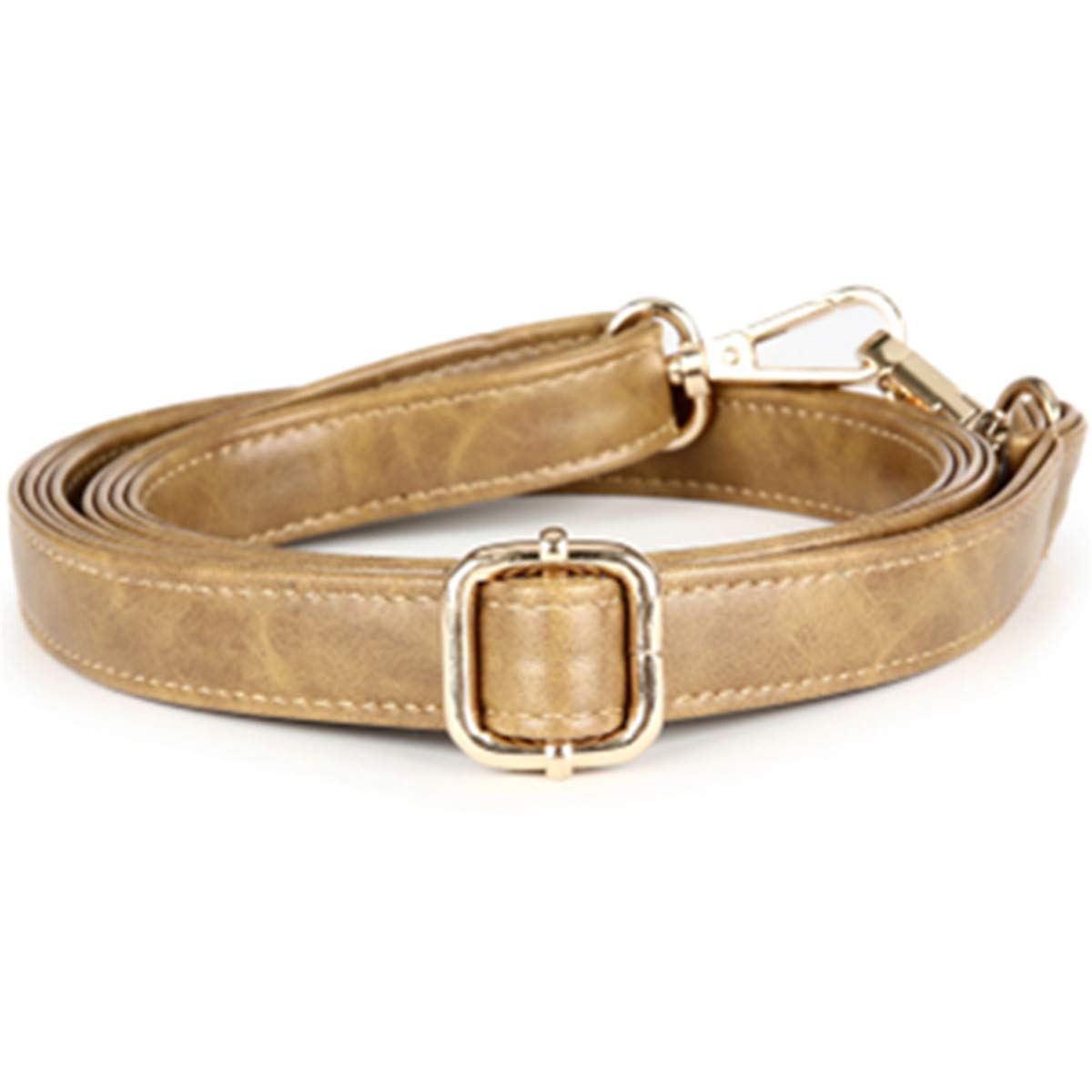 WOAILZY168 Stone pattern Leather Crossbody Strap Leather Replacement Bags Strap Shoulder Strap for Handbag 2 cm (Khaki)