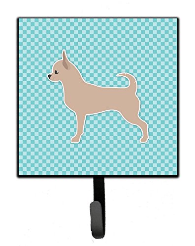 Chihuahua Checkerboard Blue Leash or Key Holder