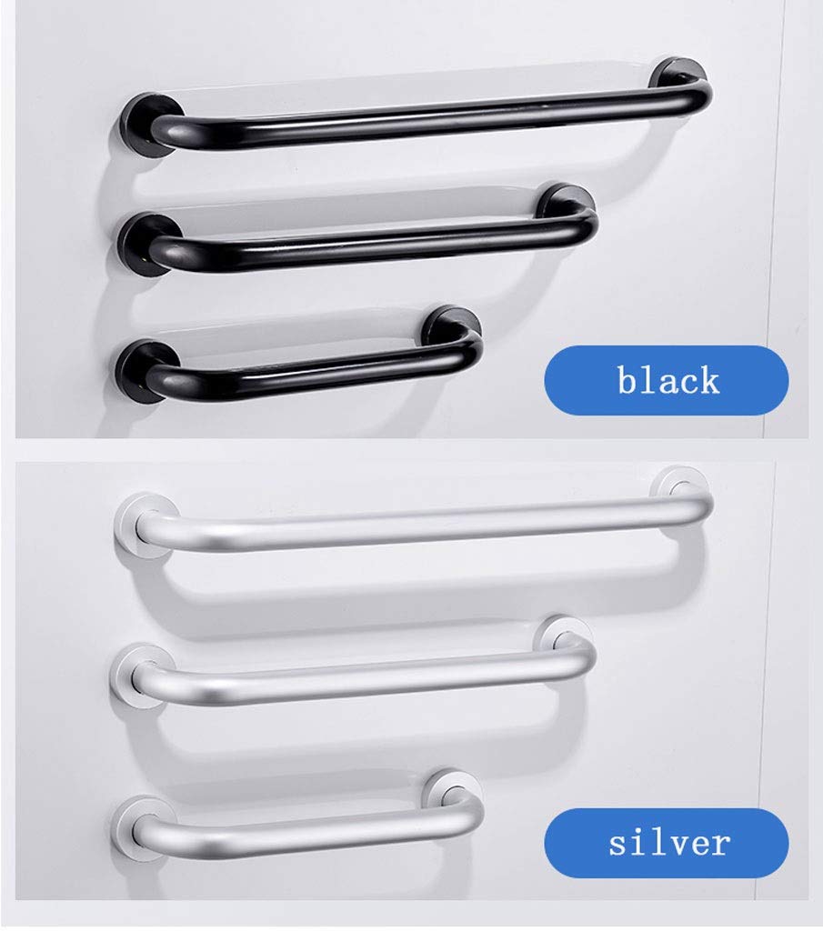 Barras de Apoyo para baño, Barra de Apoyo para bañera, Barra de Apoyo para Ducha para discapacitados de Montaje en Pared, Barra Antideslizante para baño(Plata-30cm