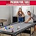 GoSports 6 ft Foldable Pool Table - Portable Billiards Table with Accessories - Black with Gray Felt