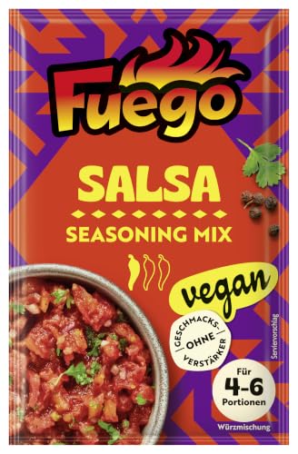 Fuego - Salsa Seasoning Mix | Würzmischung für scharfe mexikanische Tomaten-Sauce | Für...