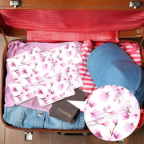 Image of Geyee 50 Pack Travel Tissue Packets Facial Paper Napkins, Pink Magnolia