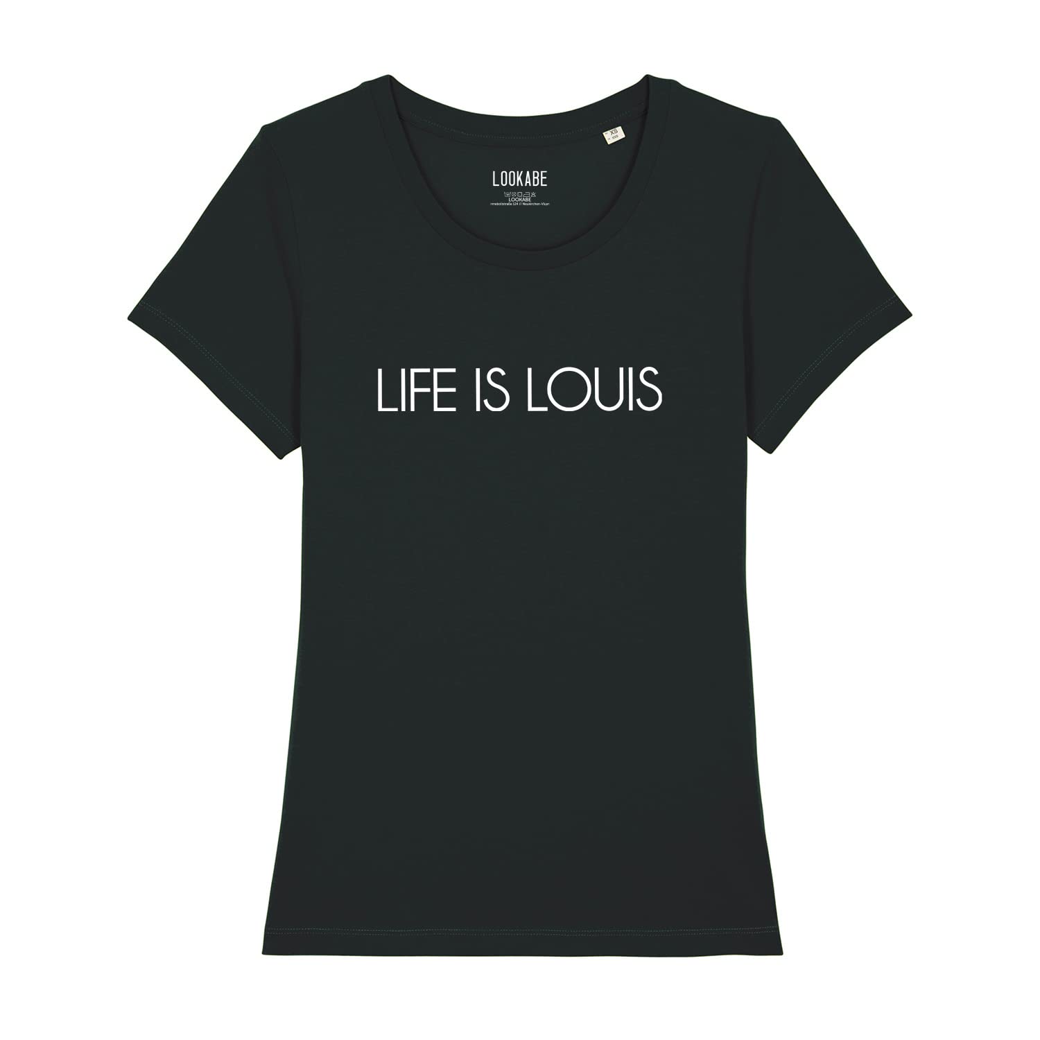 Damski T-Shirt Expresser - Life is Louis - Sportowy styl Street-Style Basic T-Shirt z bawełny organicznej na wiosnę i lato