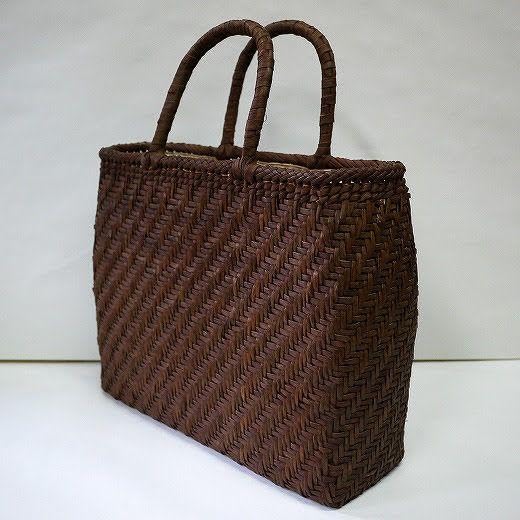 Amazon.co.jp: 最高級 国産 山葡萄 一番皮 小判網代編み 国産柿渋染め