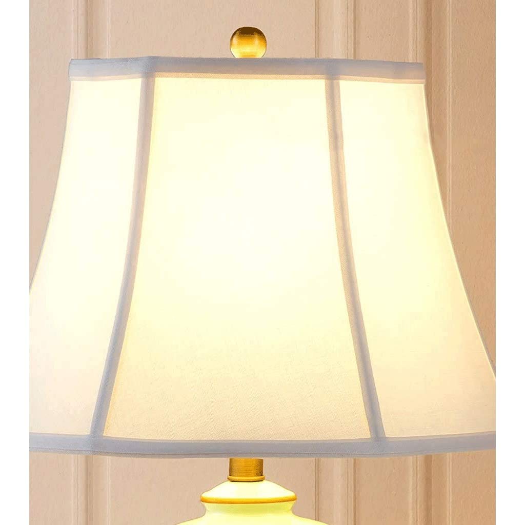 Nowoczesna minimalistyczna kreatywna dekoracja LED z abażurem lnianym, ceramiczna lampa stołowa, metalowa podstawa, sypialnia, salon, lampka nocna
