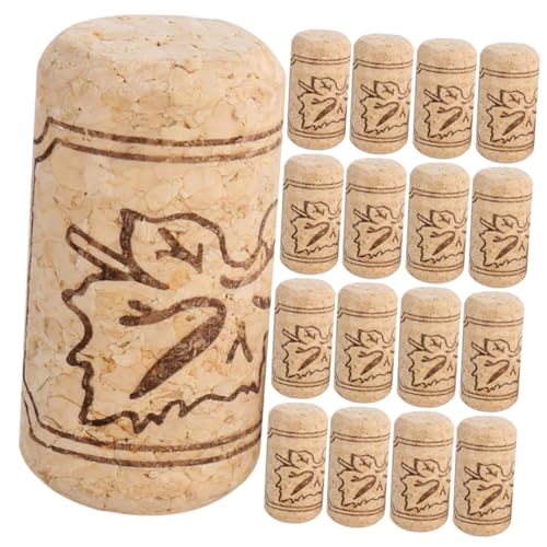 PRETYZOOM 20Pcs Wine Bottle Corks Non Synthetic Sealing Plugs for Freshness for Wine Preservation Easy to Use present for Wine Lovers