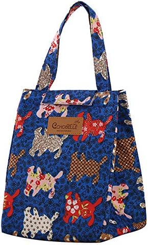 Gocheaper Thermal Portable Insulated Cooler Bag, Lunch Picnic Carry Tote Storage Case Box for Women Kids Adults (D)