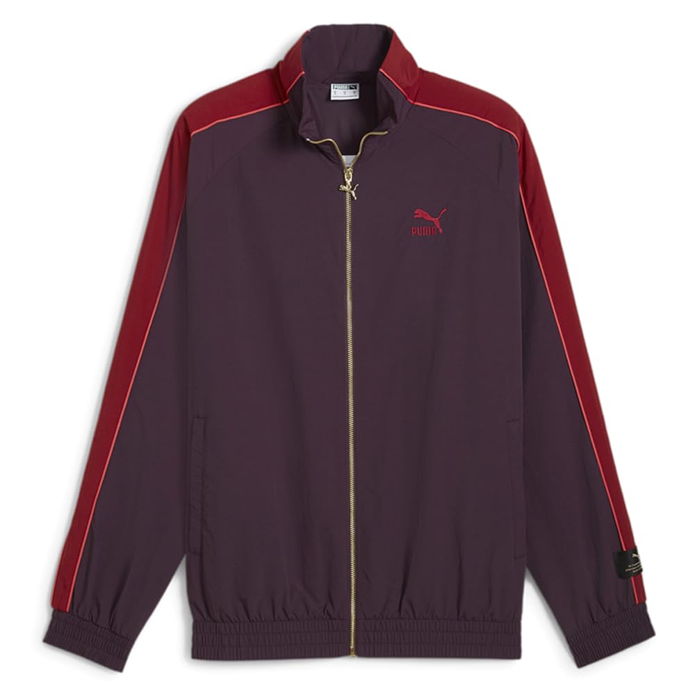 PUMA Men's T7 Play.Paris. Track Jacket, Midnight Plum, XXL