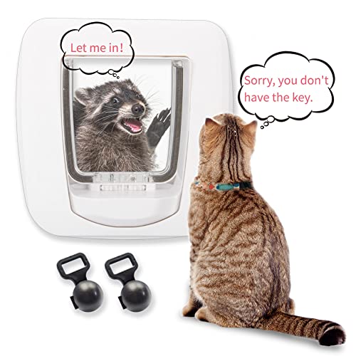 HIDROSIL Magnetic Key Pet Door for Cat and Dog, Upgraded Interior and Exterior Pet Screen Door with 2 Auto-Sensing Keys… - Image 2