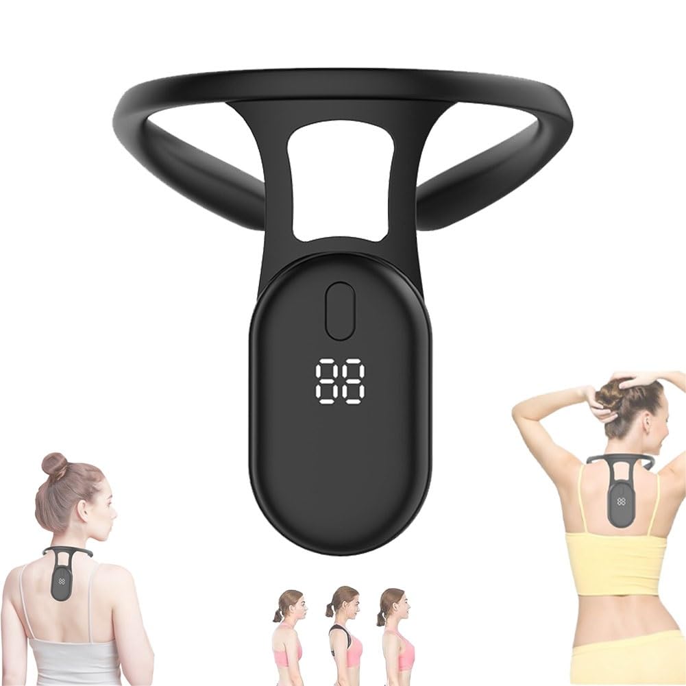 True Posture Corrector, Smart Posture Corrector for Women, Adjustable Back  Brace, Vibrating Posture Monitor, Wireless Back Support, Lightweight Neck  and Back Straightener for Men & Women(Black) : Amazon.com.au: Health,  Household & Personal