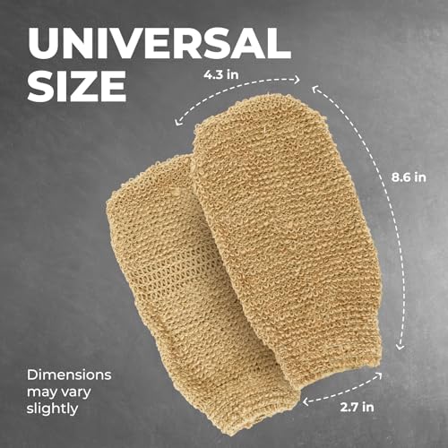 Guard&Marine Natural Jute Shower And Bath Gloves Washcloth For Body Cleansing And Exfoliation thumb #4
