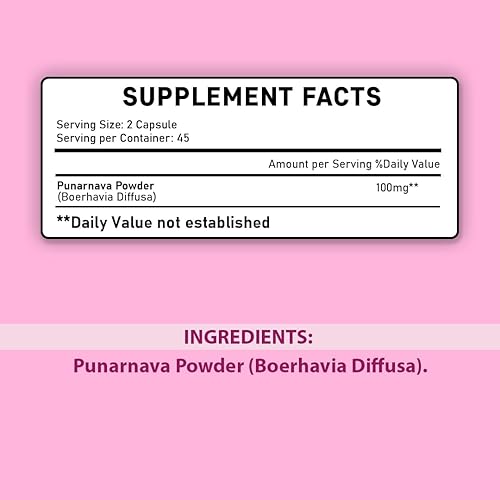 Miniatura 2 de Punarnava Tabletas de mi Nature| 90 Tabletas, 1000 mg| Suministro de 45 días| Tabletas de Hierbas| Vegano | Boerhaavia diffusa| de la India