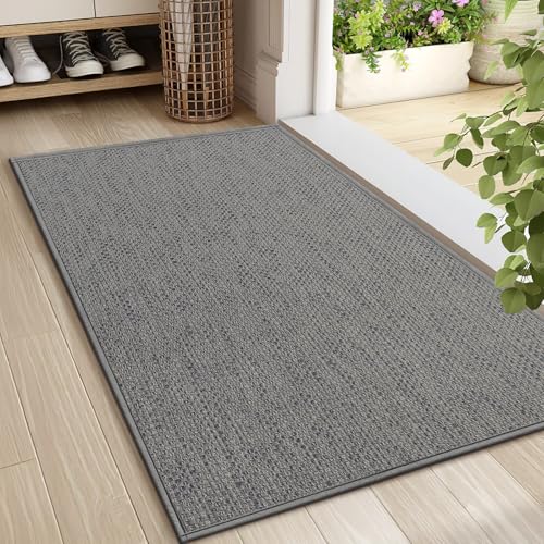 LEKEEPGO Tapis Entree Interieur, Paillasson Interieur Entree Antidérapant, Tapis intérieur Entree Absorbant Lavable, Tapis d'Entrée Fin Tapis de Porte pour...