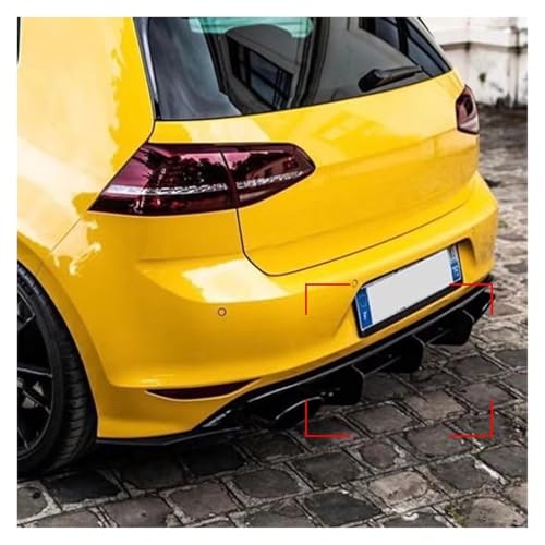 Diffuseur pare-chocs arrière VW Golf 7 VII MK7 R R-Line lèvre queue - 4