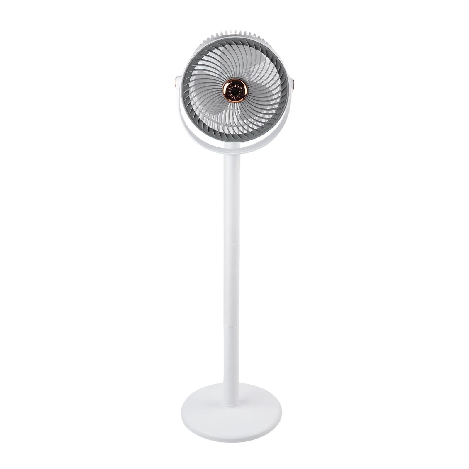 KiraKira Quiet Standing Fan Adjustable Height 28-86.5cm(White gray)