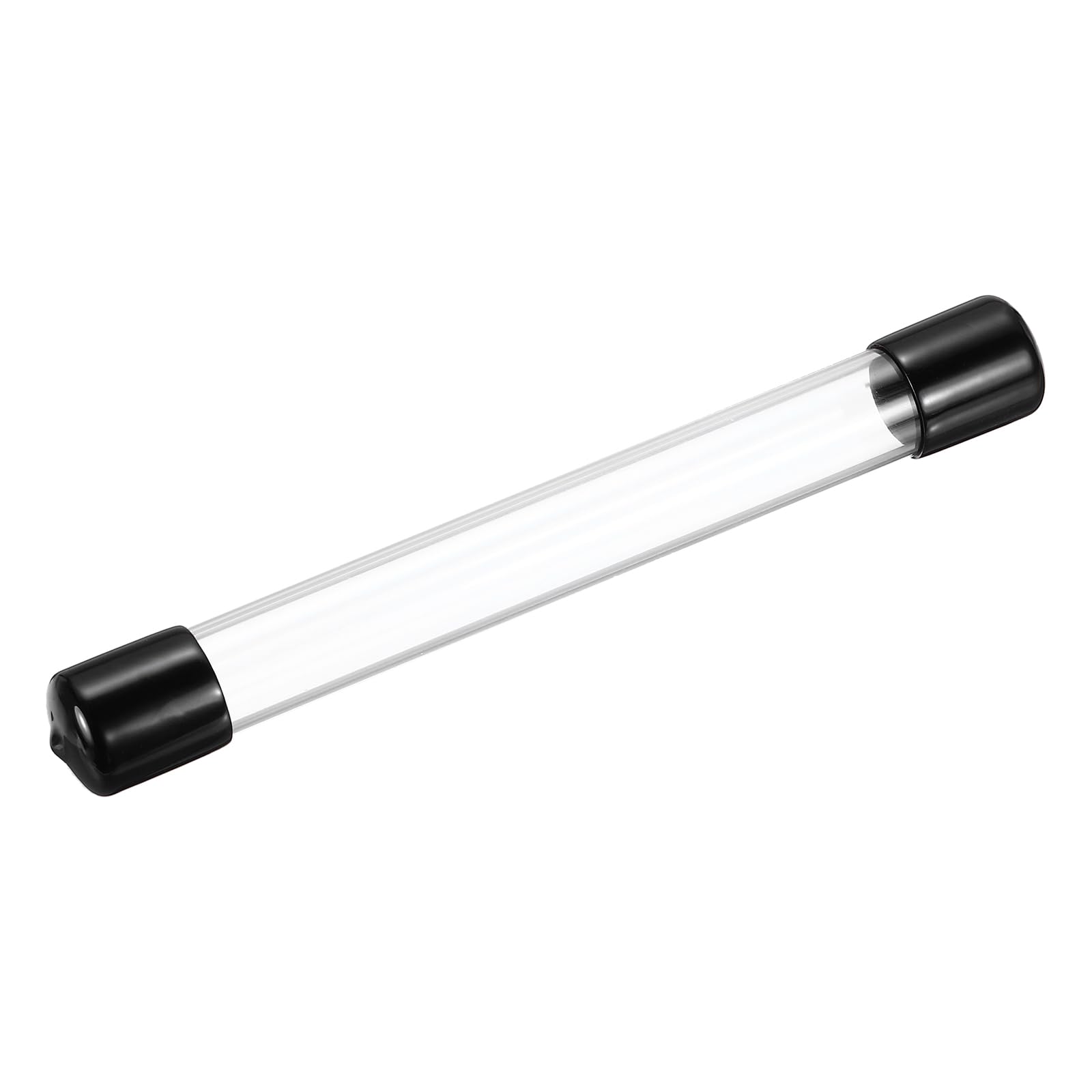 MECCANIXITY Clear Storage Tube 18x22mm Small Plastic Round Tubing with Caps Rigid Bottle Container 200mm/8 Inch for Item Stored