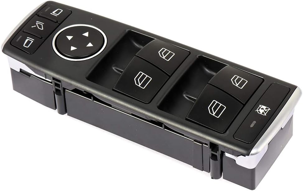 Power Window Switch Door Lock Switch Front Driver’s Side fits for Mercedes-Ben2013-2014 z C250 2013-2014 Mercedes-Benz C300 C350 C63 2013-2014 E350 2015-2016 E400 2013-2016 E550 OE A20490554