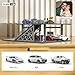 1/64 Scale 2 Layers Cars Display Case for Model Car Display and Storage, Garage Compatible with Hot Wheels and Matchbox Dioramas Parking Lot 12 Parking Spaces (Type E)