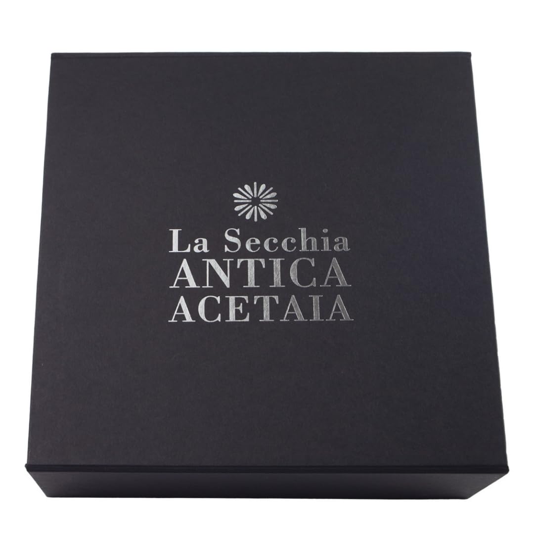 La Secchia – Handgemachter Feinschmecker-Korb, Balsamico-Essig aus Modena g.g.A., Parmigiano Reggiano, Gourmet-Set mit typischen italienischen Spezialitäten, Tasche als Geschenk, 100 % Made in Italy