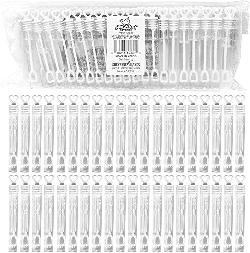 40-Piece White Mini Bubble Wands Wedding Party Favors for Kids, Christmas Birthday Favors, Wedding Favors, Bath, Summer Outdoor Gifts for Girls Boys; Easter Baskets, Stocking Stuffers For Kids - Thumbnail 5