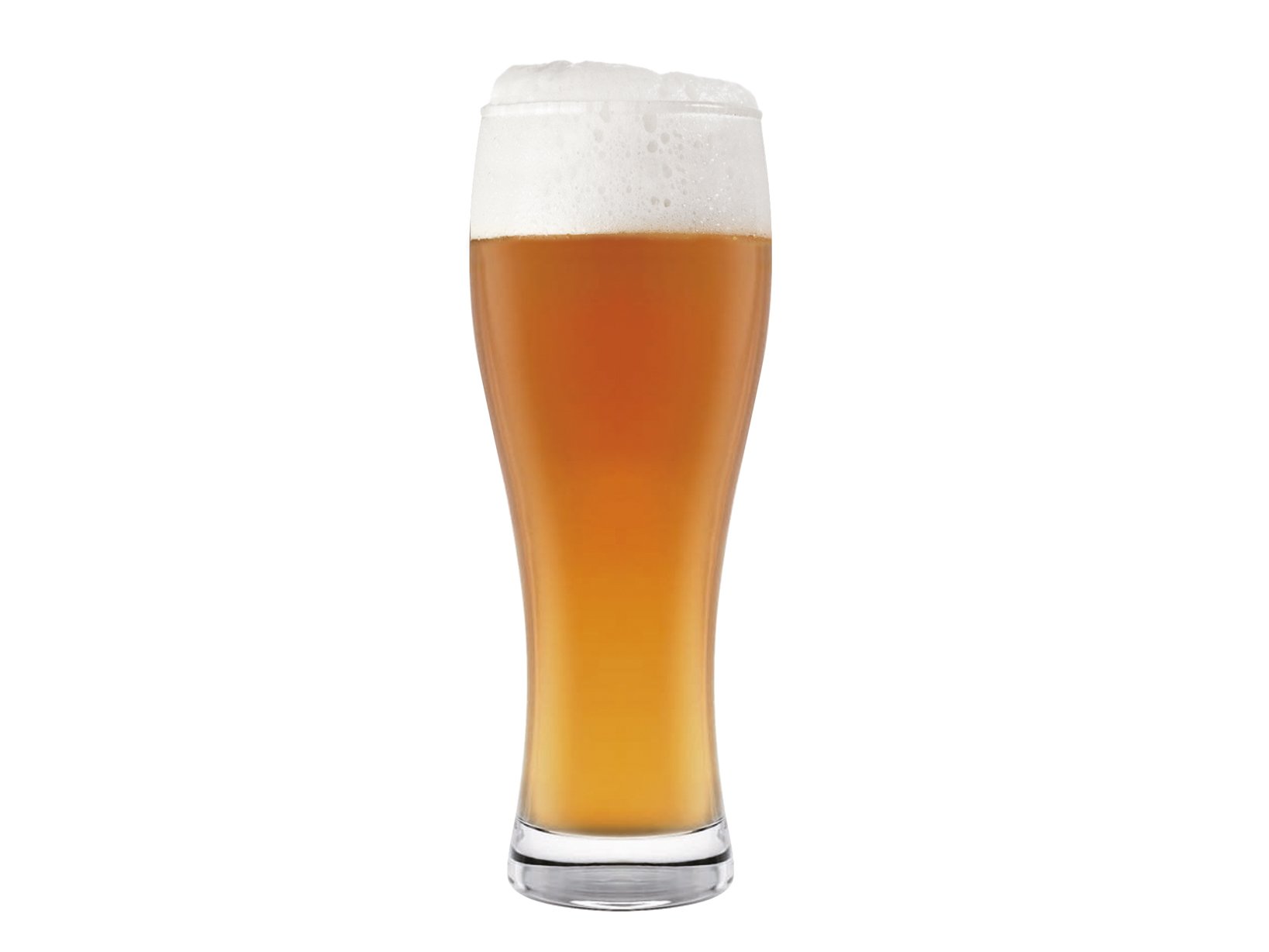 H&H 68/4261 Weizen, Pack of 6 Beer Glasses, 33 cl, 6 Units, White
