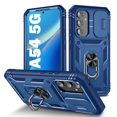Coque Galaxy A54 5G évitez les écrans brisés grâce au blindage militaire bleu