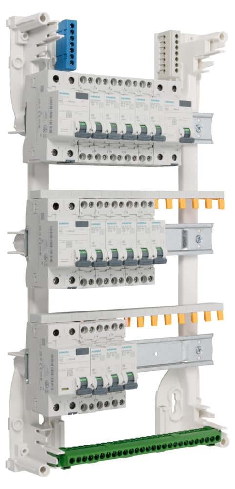 SIEMENS - Tableau 3 Rangées Pré-équipé 4 Inter Diff 40A - 13 Disjoncteurs