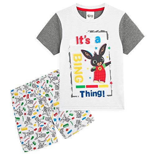 Bing Pigiama Bambino Estivo, Pigiami Bimbo A Due Pezzi Corto, Pigiamino Neonato da 18 Mesi Fino A Bimbi di 5 Anni, Idea Regalo di Compleanno 1 Anno Bimbo (3-4)